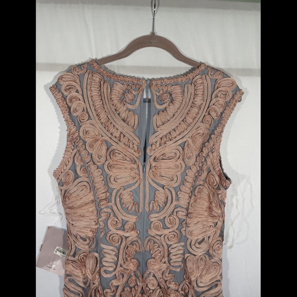 NEW JS Collections [ 12 ] Soutache‎ Mesh Midi Dress in Pink/Blue - Picture 11 of 12